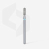 Diamond nail drill bit Staleks, rounded “cylinder”, blue, head diameter 2.3 mm/ working part 8 mm