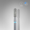 Diamond nail drill bit Staleks, rounded “cylinder”, blue, head diameter 2.3 mm/ working part 8 mm