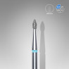 Diamond nail drill bit, pointed “bud” , blue, head diameter 1.8 mm/ working part 4 mm