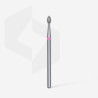 Diamond nail drill bit, pointed “bud” , red, head diameter 2.5 mm/ working part 4.5 mm