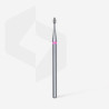 Diamond nail drill bit, rounded “bud” , red, head diameter 1.6 mm/ working part 3.4 mm