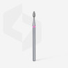 Diamond nail drill bit, “drop” , red, head diameter 2,3 mm/ working part 5 mm