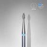 Diamond nail drill bit Staleks, “drop” , blue, head diameter 1.6 mm/ working part 4 mm