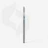 Diamond nail drill bit, “flame”, blue, head diameter 1.6 mm/ working part 8 mm