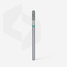 Diamond nail drill bit Staleks, rounded “cylinder”, green, head diameter 2.3 mm/ working part 8 mm