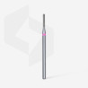 Diamond nail drill bit Staleks, rounded “cylinder”, red, head diameter 1.4 mm/ working part 8 mm