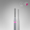 Diamond nail drill bit Staleks, rounded “cylinder”, red, head diameter 1.4 mm/ working part 8 mm