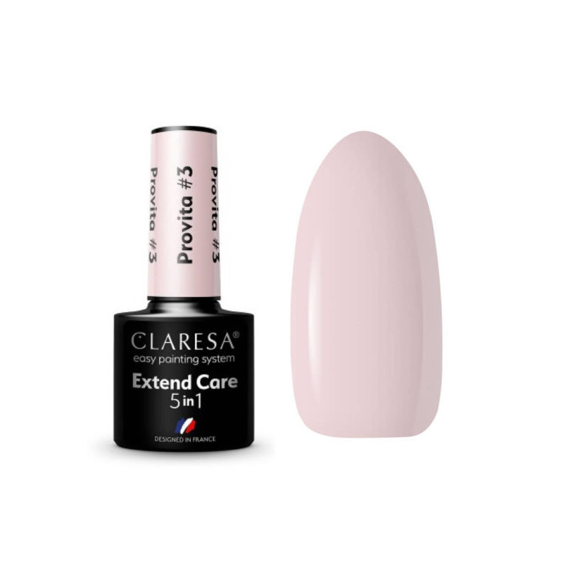 Geelilakoille tarkoitettu aluslakka - Claresa Extend Care 5 in 1 Provita No. 3 - 5g