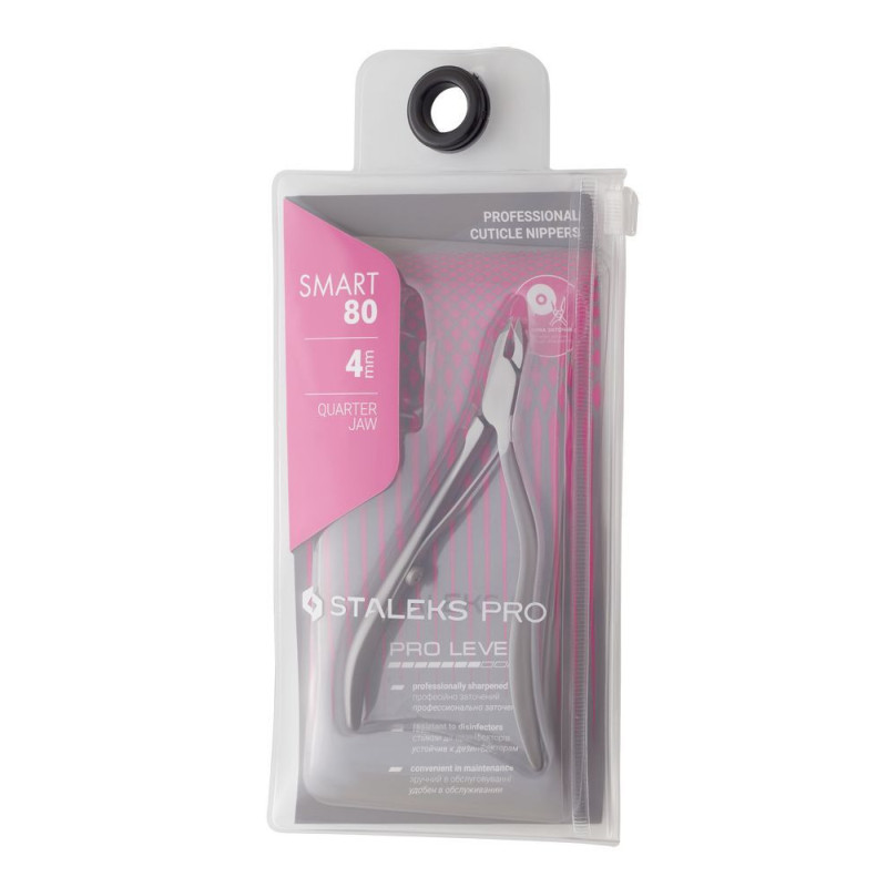 Professional cuticle nippers Staleks Pro Smart 80, 4 mm