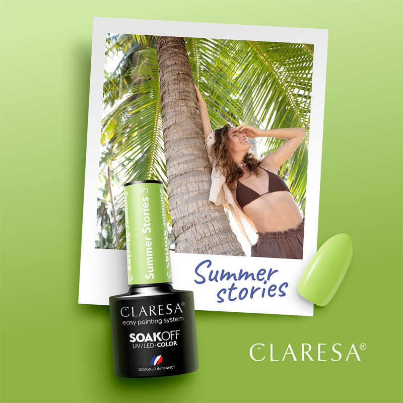 Цветной гель-лак Claresa Summer Stories № 3, 5 ml