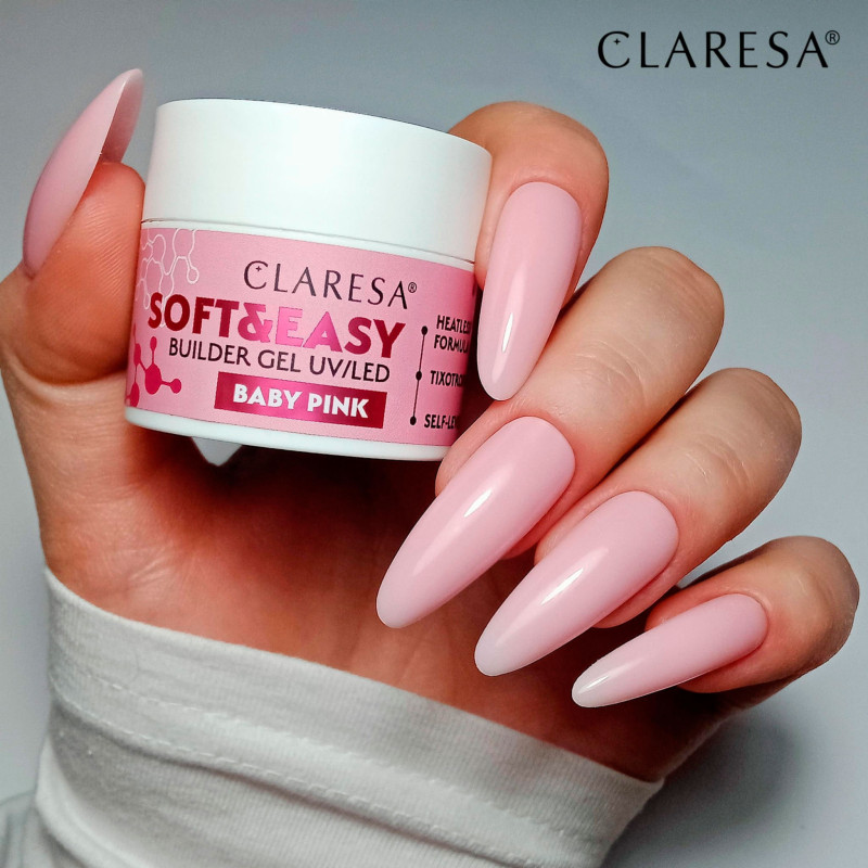 Builder gel Claresa SOFT&EASY - baby pink