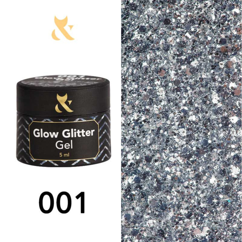 Gel paint - Glow Glitter Gel FOX 001 - 5 ml