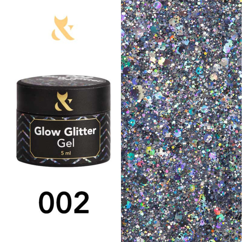 Gel paint - Glow Glitter Gel FOX 002 - 5 ml