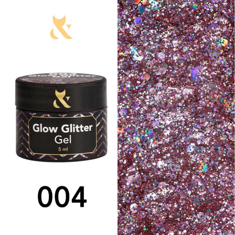 Gel paint - Glow Glitter Gel FOX 004 - 5 ml