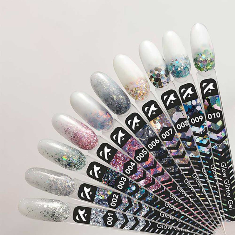 Gel paint - Glow Glitter Gel FOX 005 - 5 ml