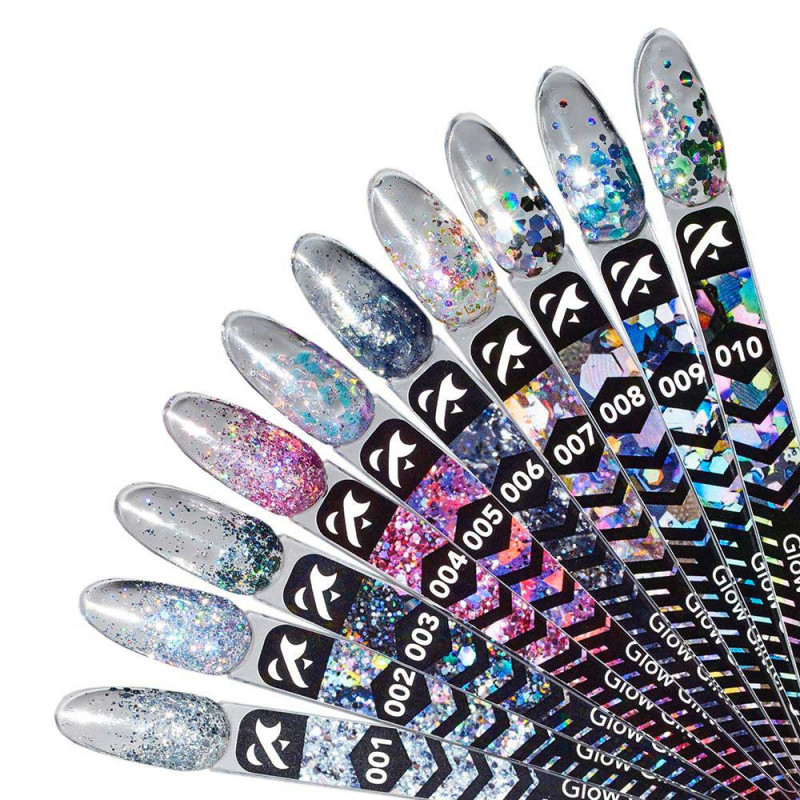 Gel paint - Glow Glitter Gel FOX 006 - 5 ml