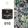 Gel paint - Glow Glitter Gel FOX 010 - 5 ml