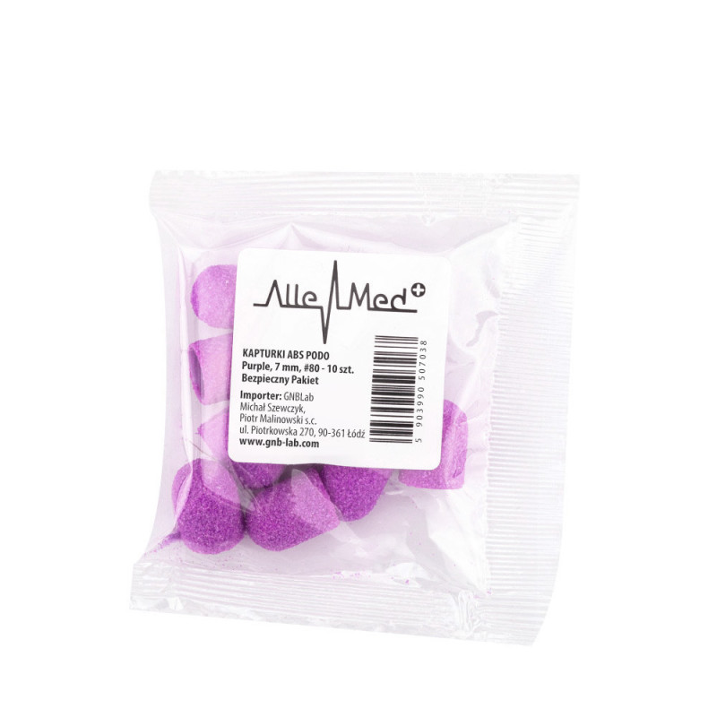 Sanding Cap 7 mm, 80 grit, 10 pcs