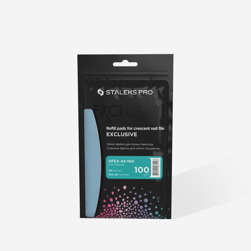 Kynsiviila kuu - Staleks Pro Exclusive 42, 100 grit (50 kpl)