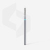 Diamond nail drill bit Staleks, rounded “cylinder”, blue, head diameter 1.4 mm/ working part 8 mm