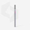 Diamond nail drill bit Staleks, rounded “cylinder”, red, head diameter 2.3 mm/ working part 8 mm