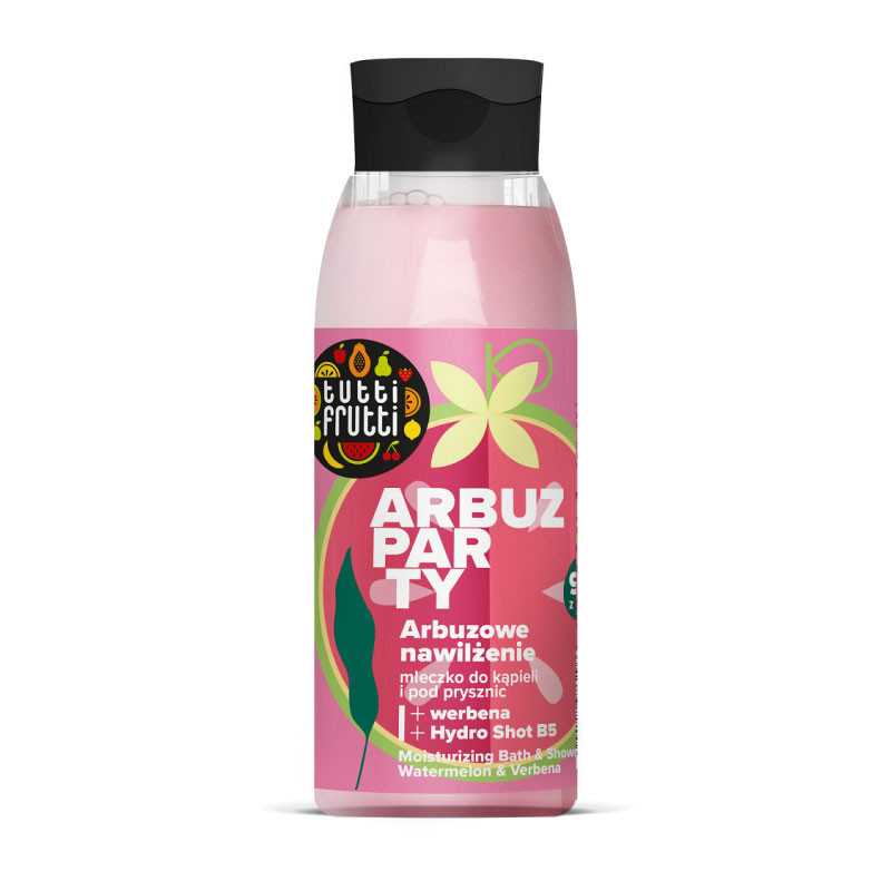 Kosteuttava maitogeeli ja suihku Vesimeloni ja Verbena Farmona Tutti Frutti 400 ml