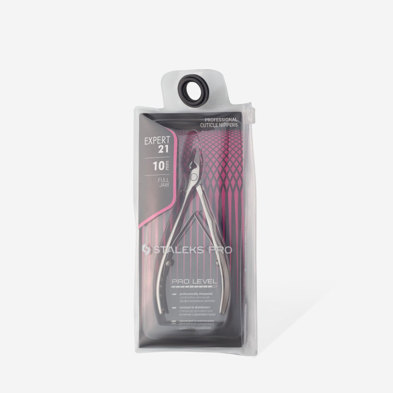 Professional cuticle nippers Staleks Pro Expert 21, 10 mm