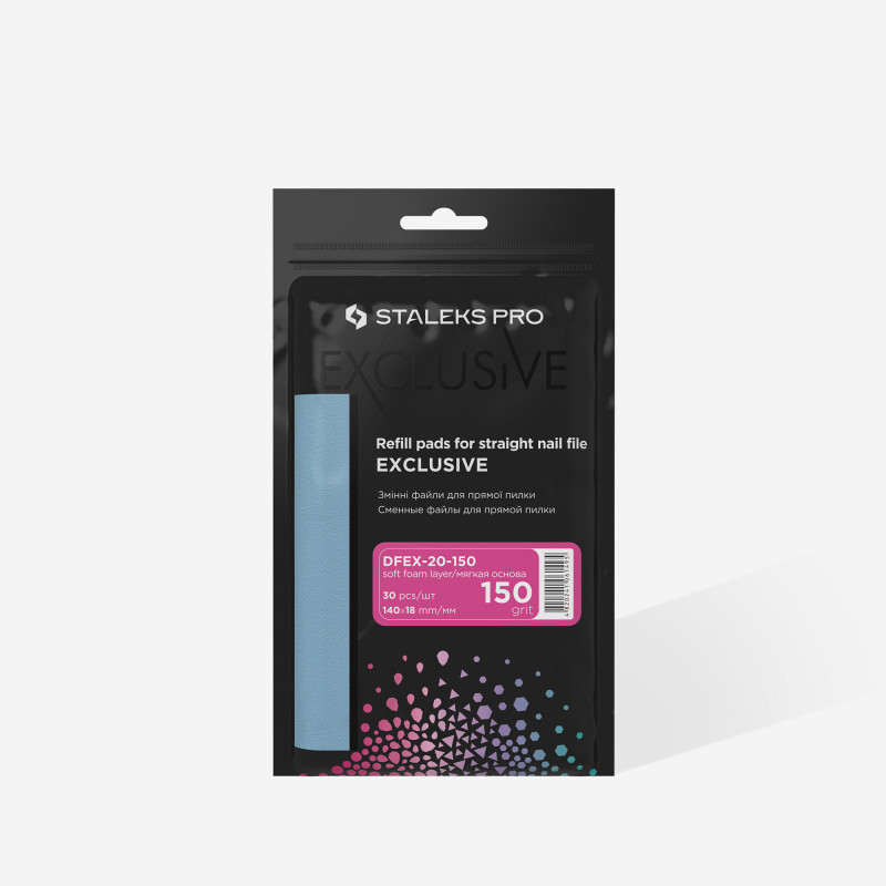 Kynsiviila (pehmeä) Staleks Pro Exclusive 20, 150 grit (30 kpl)
