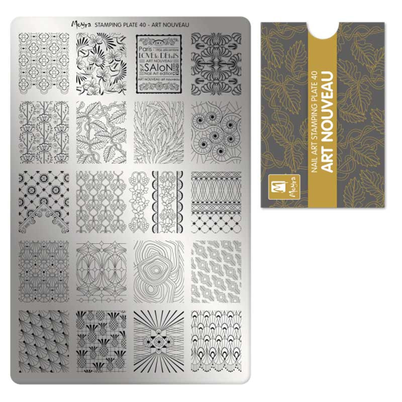 Пластина для стемпинга Moyra - Art Nouveau - 40