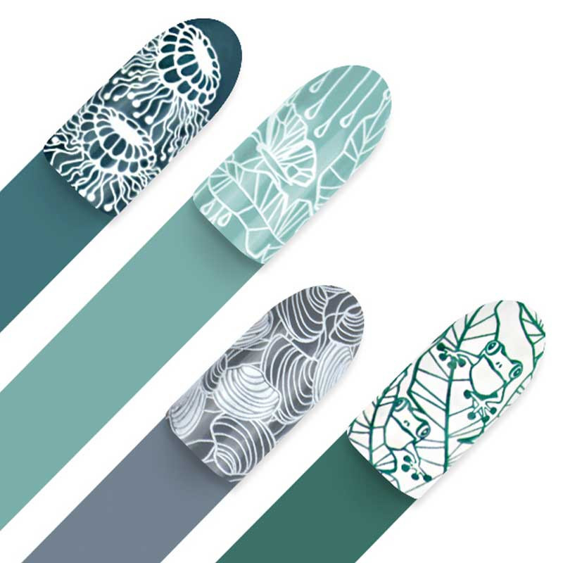 Stamping plate Moyra - Aquatic - 78