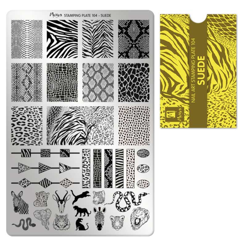Stamping plate Moyra - Suede - 104