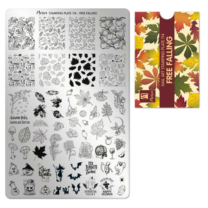 Stamping plate Moyra - Free Falling - 114