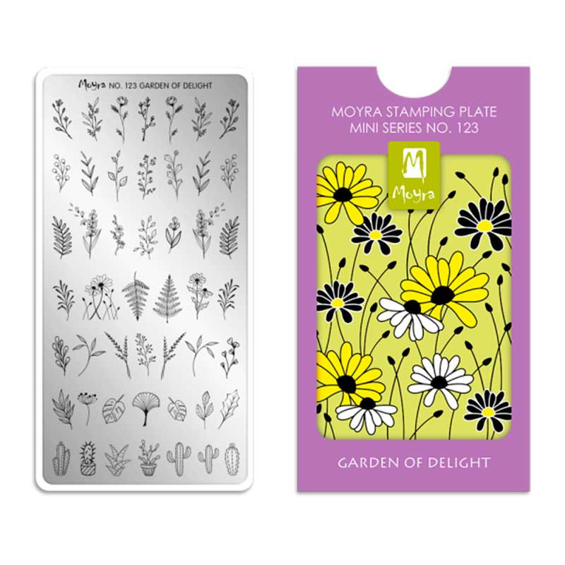 Stamping plate Moyra mini - Shape of my heart - 124