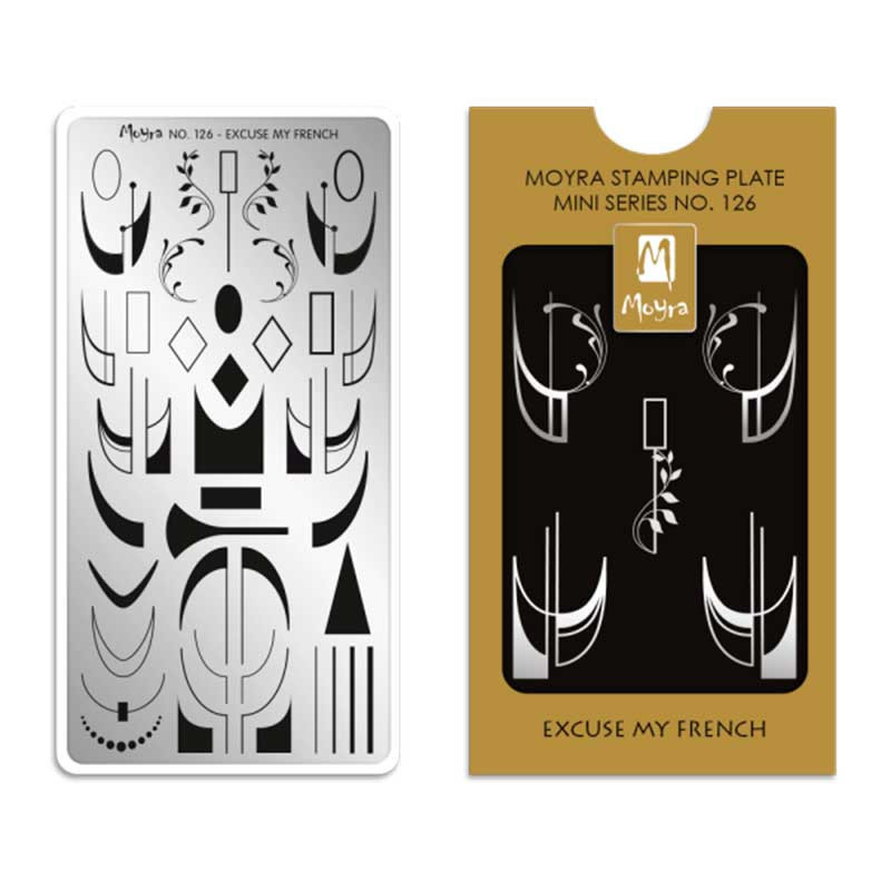 Stamping plate Moyra mini - Excuse My French - 126