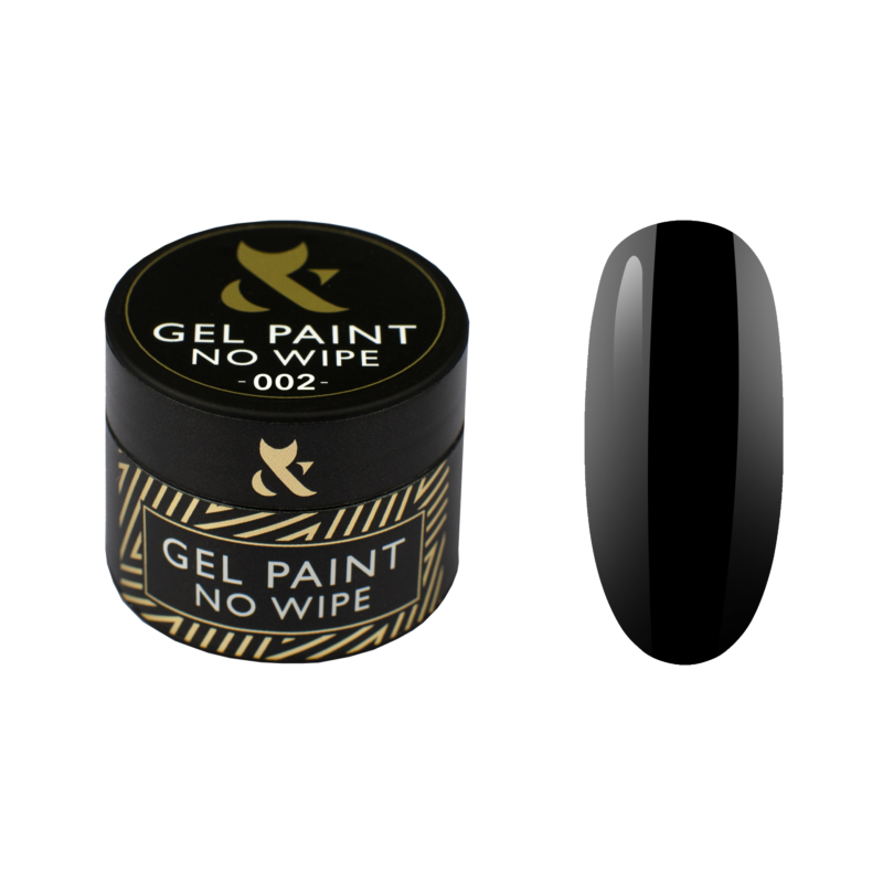 Farbgel - No Wipe F.O.X, Black 002 - 5 ml