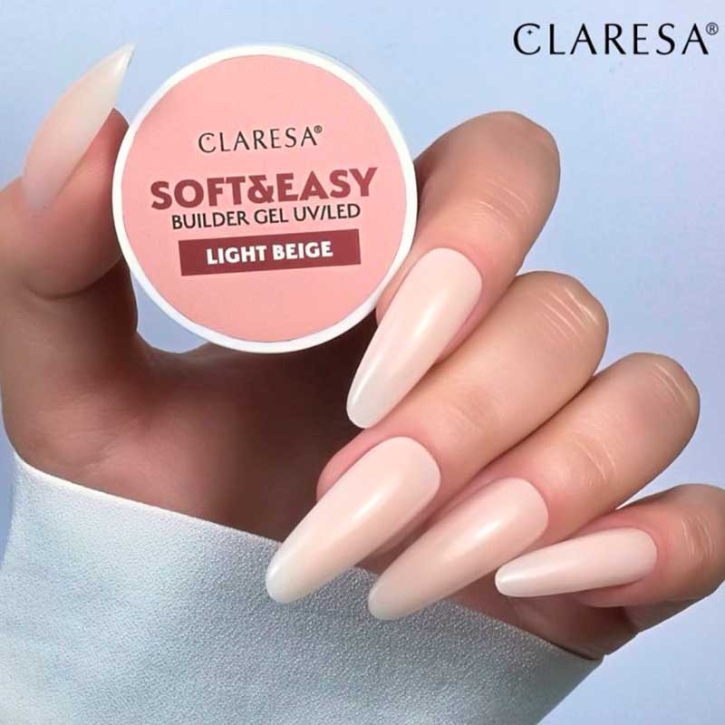 Гель для наращивания Claresa SOFT&EASY, Light Beige