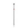 Diamond nail drill bit, “ball”, red, diameter 2,9 mm HEAD