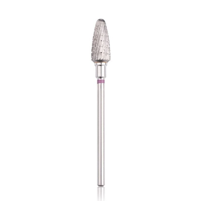 Carbide nail drill bit HEAD, “frustum” purple, head diameter 6 mm / working part 14 mm