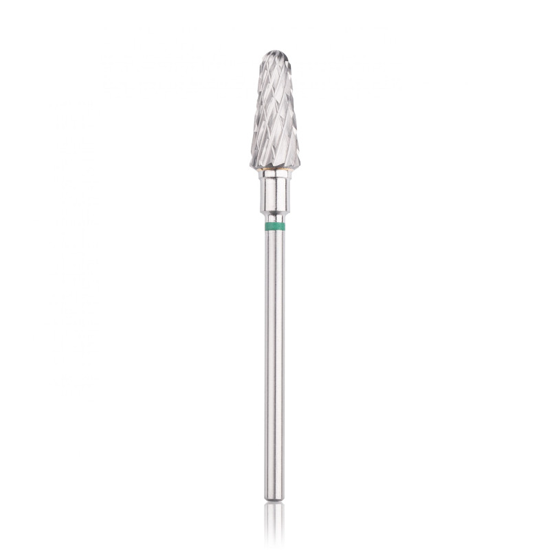 Carbide nail drill bit HEAD, “frustum”, green, head diameter 6 mm/ working part 14 mm