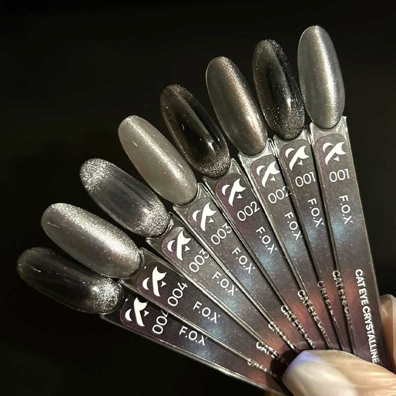 Color gel polish - Cat Eye Crystalline F.O.X 001 - 7 ml