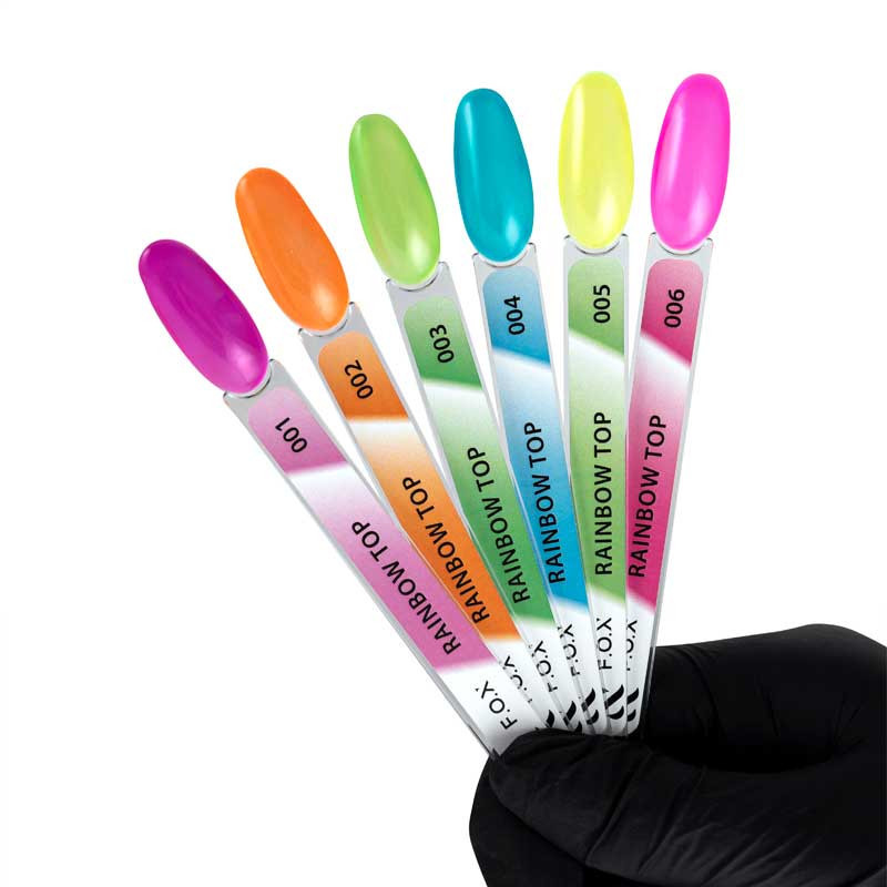 Top Coat mit Glas-Effekt - Rainbow Top F.O.X 003 - 7 ml