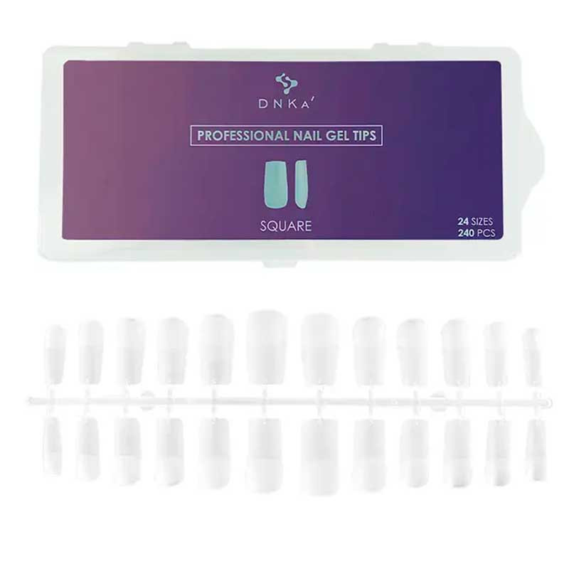 Gel Tips - DNKa Professional Nail Gel Tips Square - 240 pcs