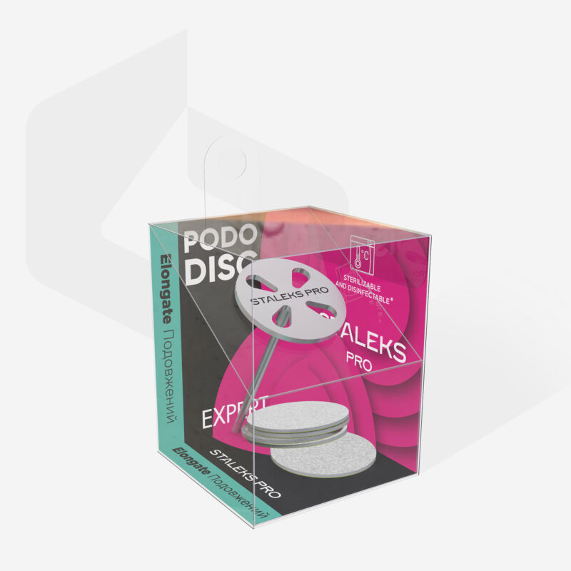 Диск педикюрный PodoDisc Staleks Pro M в комплекте с сменным файлом 180 грит 5 шт (20 мм) PDset-20
