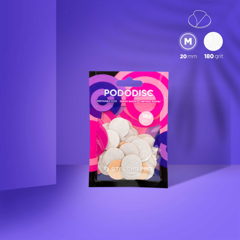 Raspipaperi Poranterään - Pododisc Staleks Pro M, (50 pcs)