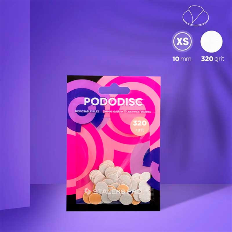 Raspipaperi Poranterään - Pododisc Staleks Pro XS, (50 pcs)