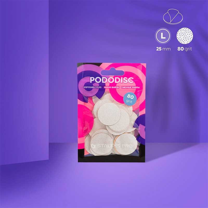Raspipaperi Poranterään - Pododisc Staleks Pro L, (50 pcs)