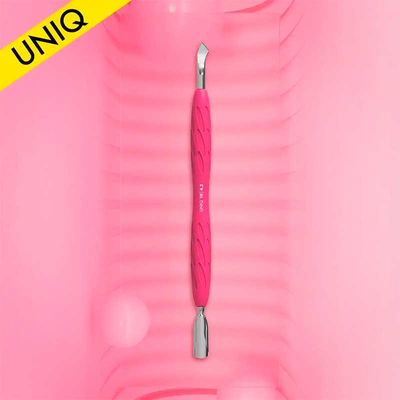 Cuticle pusher Staleks Pro Uniq - Gummy 10 - Type 4.2 (Narrow Rounded Pusher + Curved Blade)