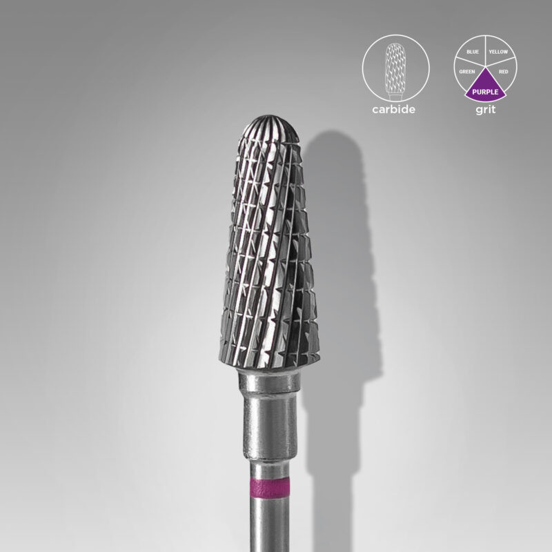 Carbide nail drill bit, “truncated cone”, red, head diameter 6 mm/ working part 14 mm