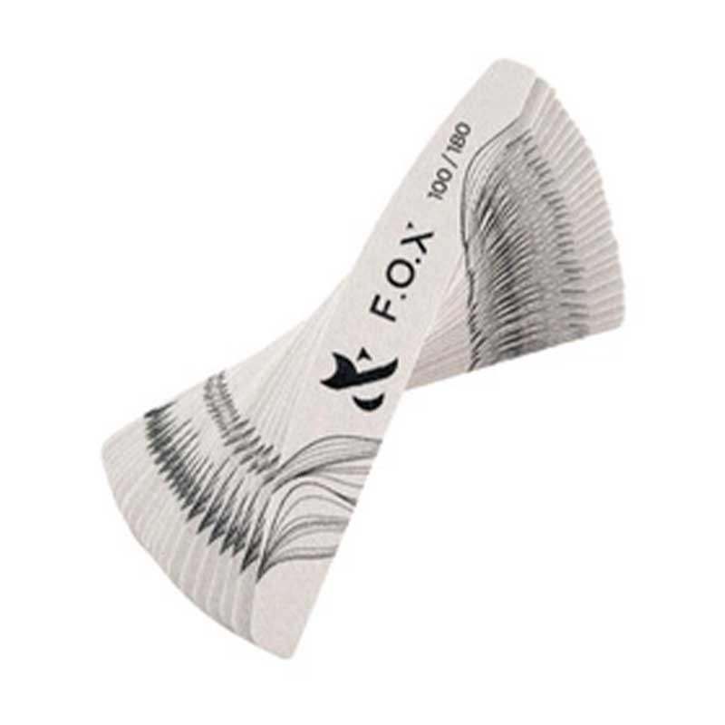 Nail file set - 100/180 F.O.X, 25 pcs