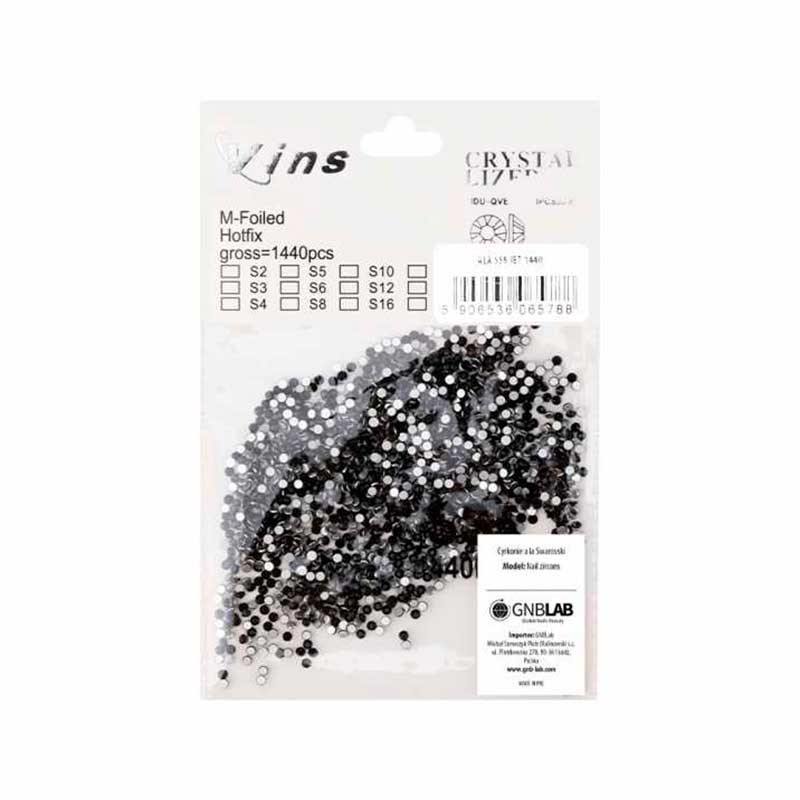 Crystals, ss5, black - 1440 pcs